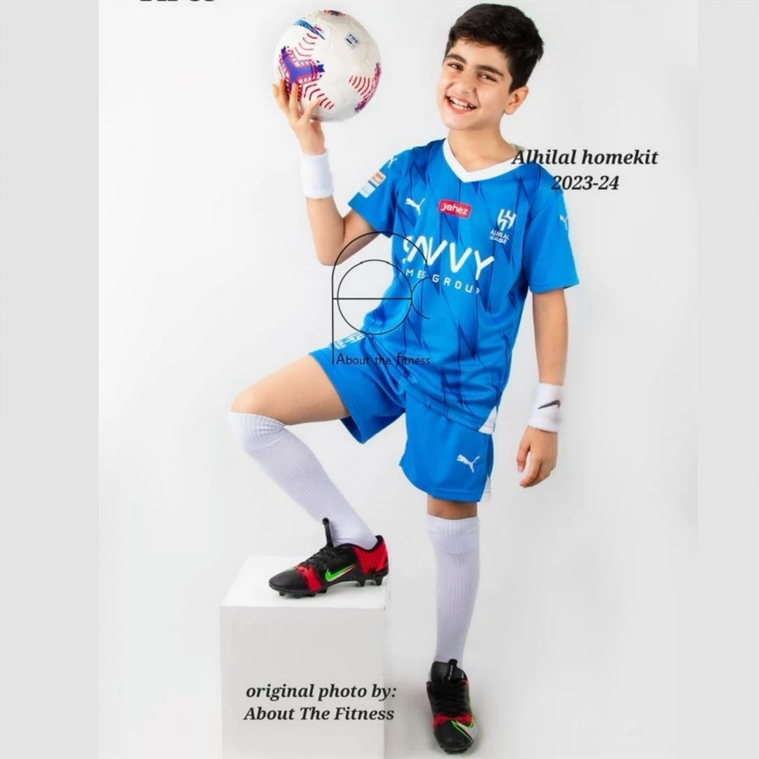 کیت بچگانه الهلال اول آبی 2024