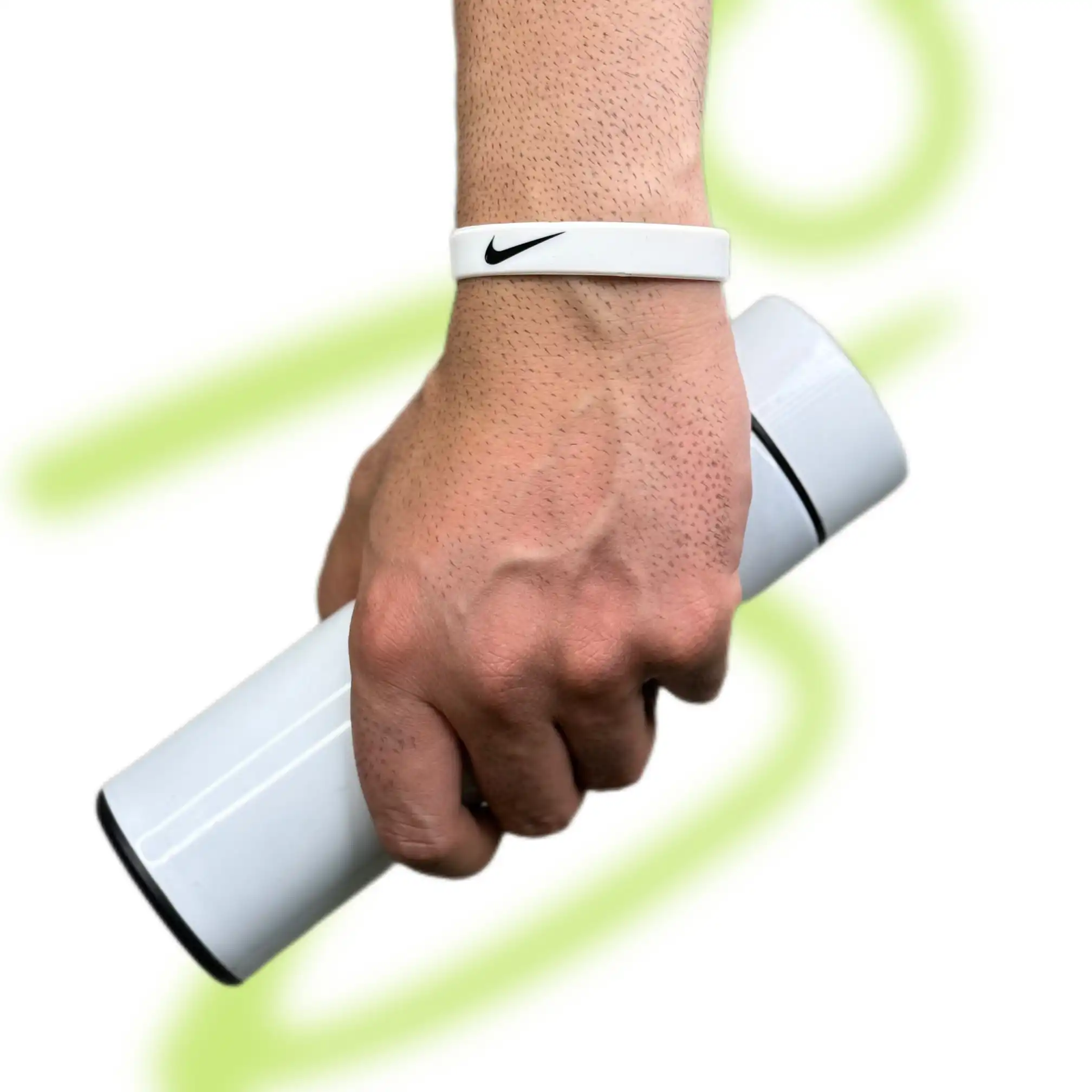 دستبند نایک just do it سفید سیلیکونی